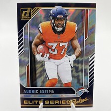 2024 Panini Donruss - Elite Series Rookies Audric Estime #19 (RC) Denver Broncos