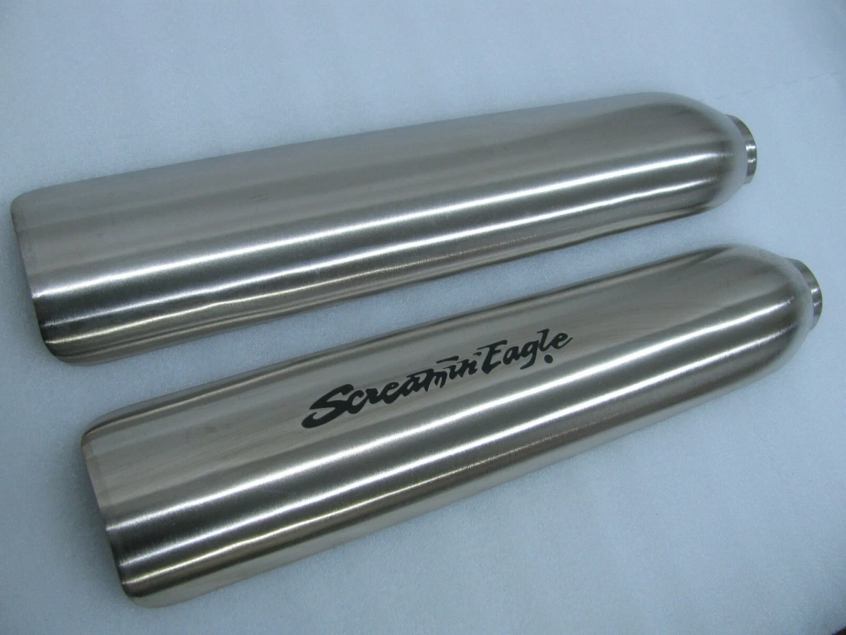 New Harley Screamin Eagle Heat shields Brushed Nickel Sportster Dyna  Softail | eBay