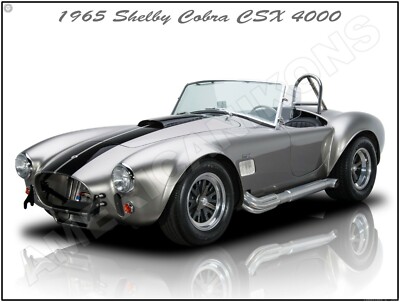 1965 Shelby Cobra CSX 4000 New Metal Sign: Fully Restored - Large Size