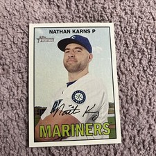 2016 Topps Heritage Nathan Karns #16 Seattle Mariners
