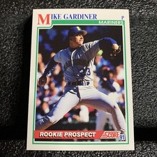 1991 Score Baseball Card #721 Mike Gardiner Rookie Seattle Mariners