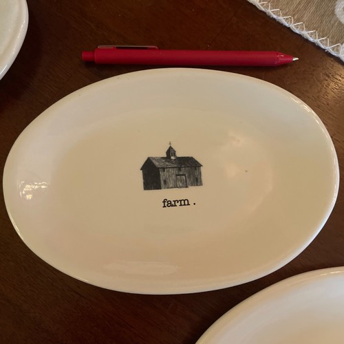 Rae Dunn Appetizer Plates, Brand New! 4 Plates Included As Shown In Pictures - Picture 3 of 6