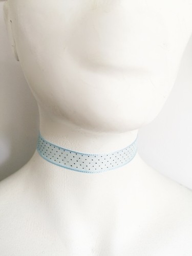 Collana girocollo elegante organza trasparente POLKA DOT festa festa regalo Regno Unito - Foto 4 di 5
