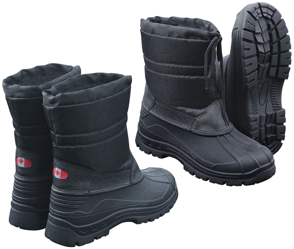 Thermostiefel Winterstiefel Canadian Snow Boots II Schneestiefel Schwarz 37-46