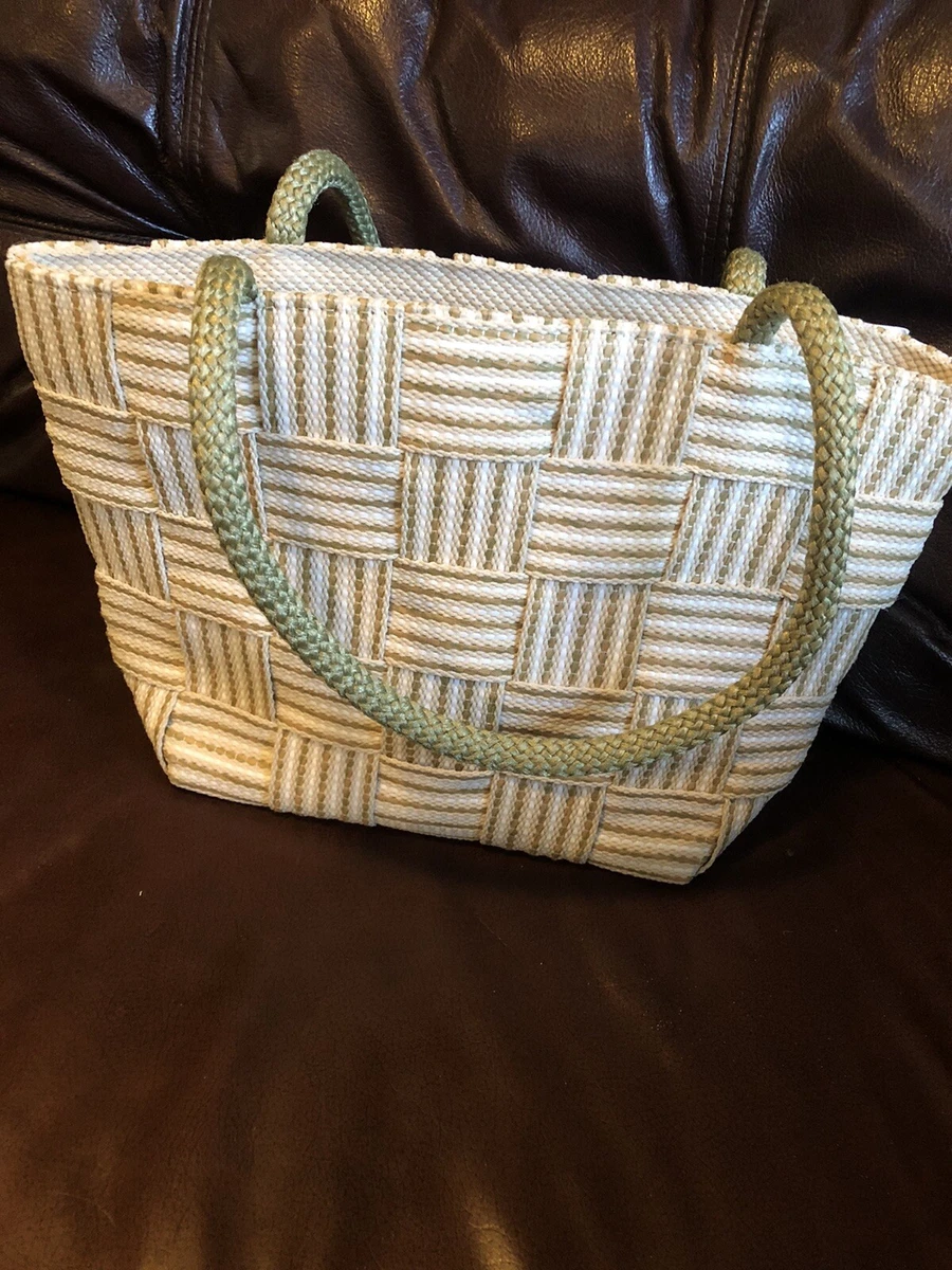 Alma Tonutti Italian Woven Handbag Made In Italy Straw Bag Purse Double  Strap