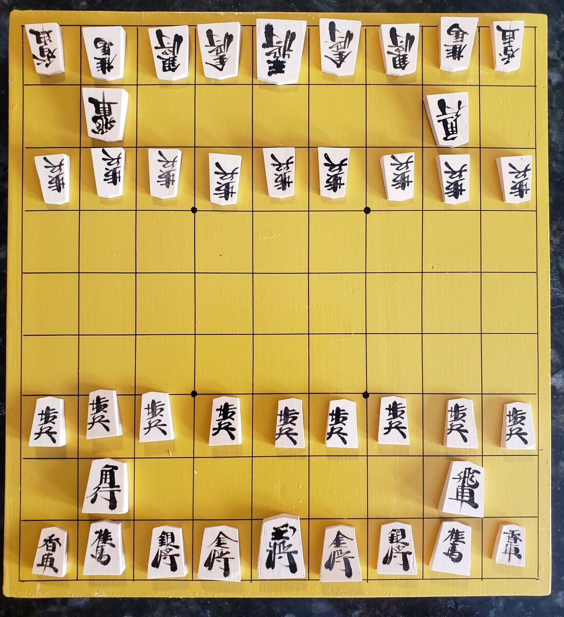 Go and shogi boards com peças de jogos japoneses