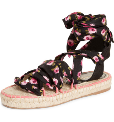 NIB $590 Prada Wraparound Espadrille Platform Sandal in sizes 36 and 40!