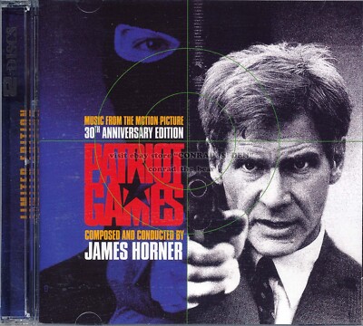 James Horner ''PATRIOT GAMES'' La-La Land 30th Anniv. Ed. 2000 Ltd 2CD