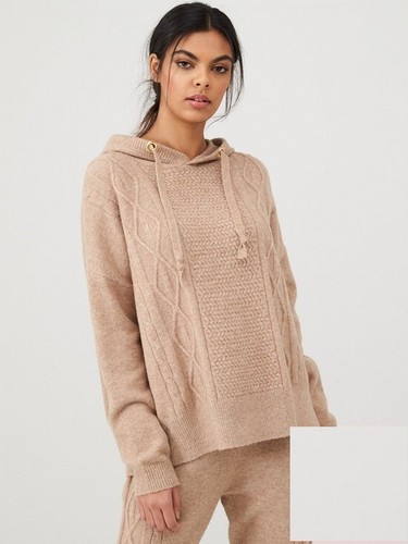 river island beige hoodie