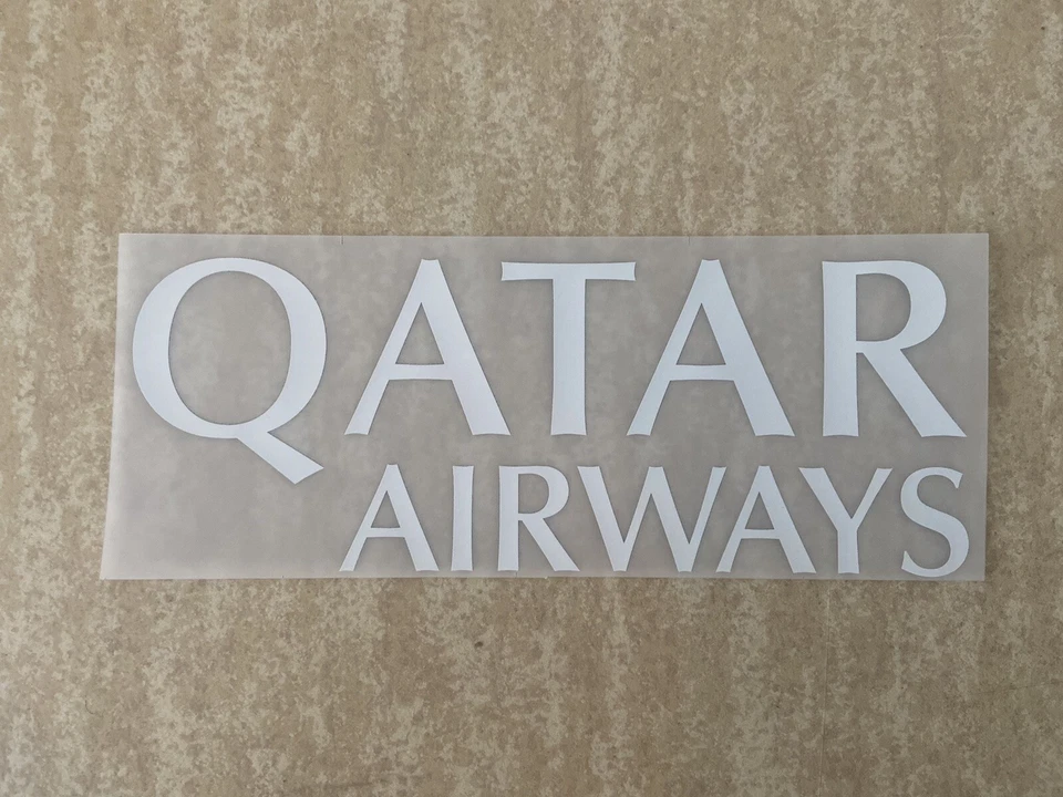 Patch Flocage Logo PSG Qatar Airways Blanc Maillot Survêtement entrainement (FV) - Photo 1/1