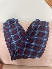 Mens plaid Izod sleepin pants size S Pristine condition pockets