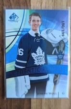 2020 21 Upper Deck SP Game Used Joseph Woll Blue Authentic Rookies /199 #193