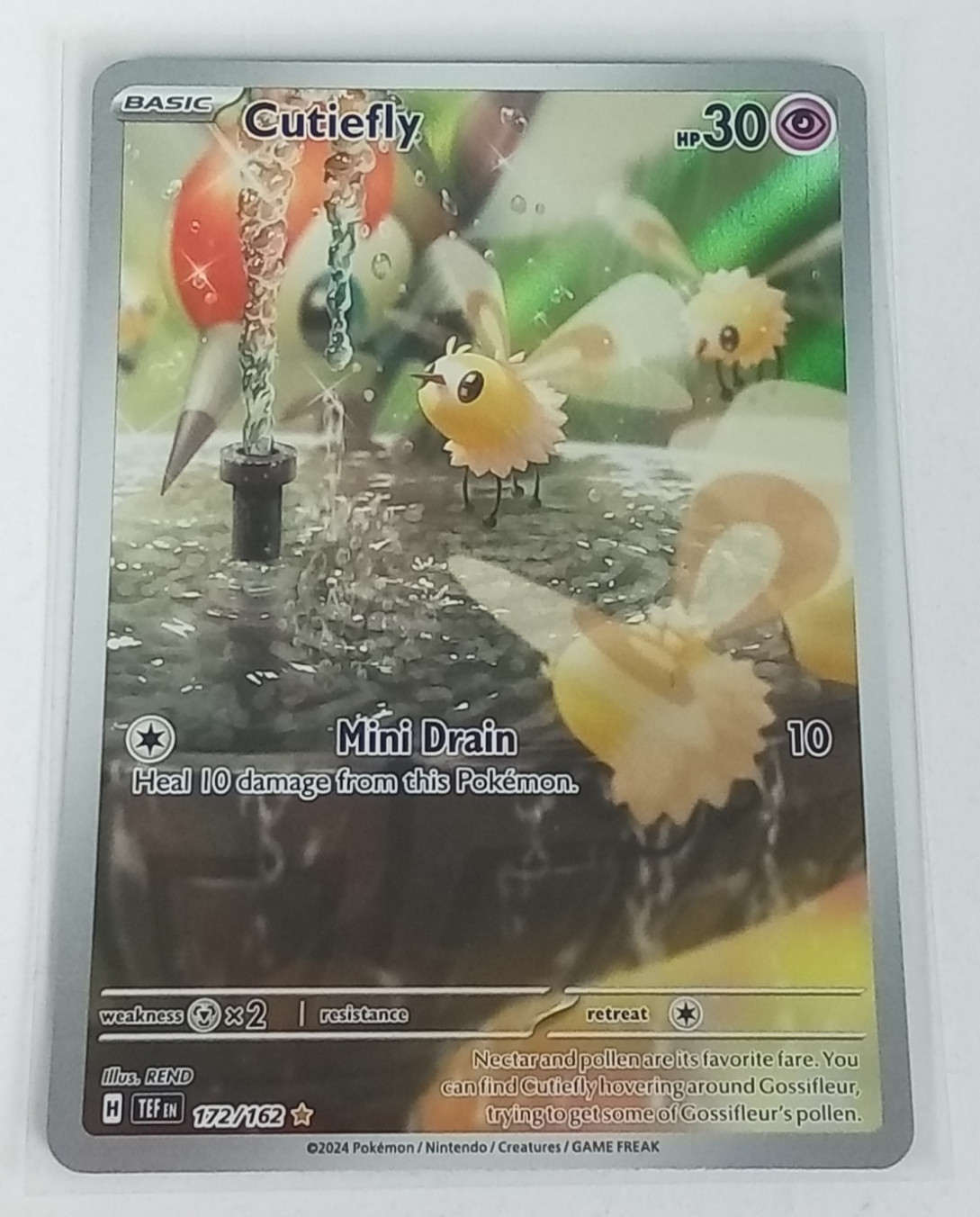 Cutiefly 172/162 Temporal Forces Holo Rare Pokémon Card 2024