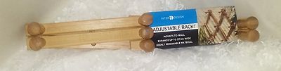 Interior Design Adjustable Expanding Rack with 7 Hooks Expands to 27'' New w/Tags