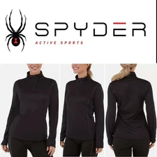 Spyder Women's Baselayer 1/4 Zip Top High Performance Comfort S M L XL Soft Cute