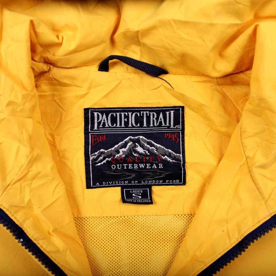 Vintage Pacific Trail Windbreaker Jacket S Yellow Womens - Image 3 of 4