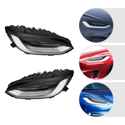 For 2015-2019 Tesla Model X Left& Right Side LED Headlight Assembly Brand New