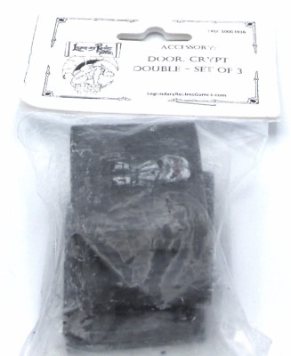 Legendary Realms Terrain 10003936 Crypt Double Door (Set of 3) Dungeon Tomb NIB