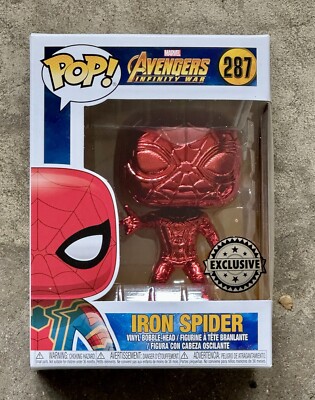Funko POPS! IRON SPIDER #287 (Red Chrome) Marvel Avengers