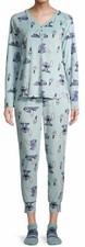 XMAS WOMEN'S DISNEY LILO STITCH PAJAMAS 3 PC SHIRT LONG PANTS SOCKS 3X 22W-24W