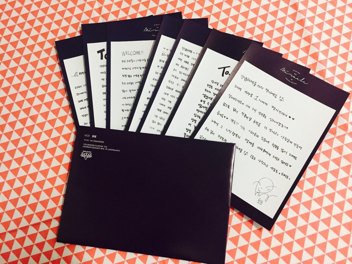 Oh my girl 1st fanclub kit miracle message card | eBay