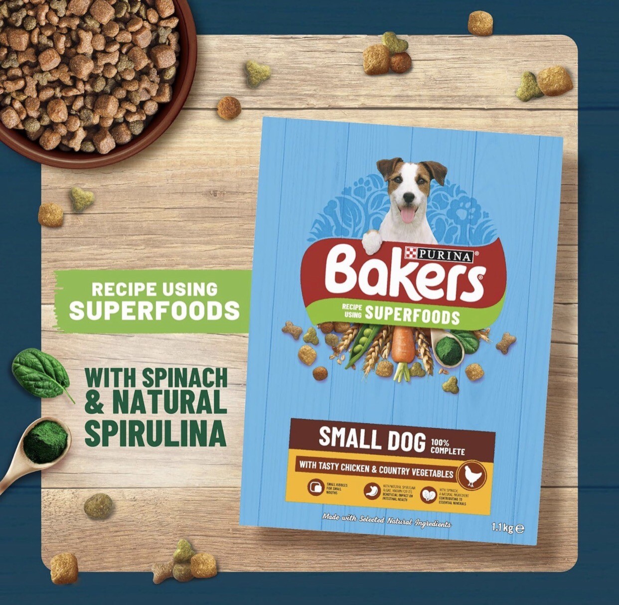Bakers Dog Food 10kg Dry Beef And Veg Small Breed Nutritionally