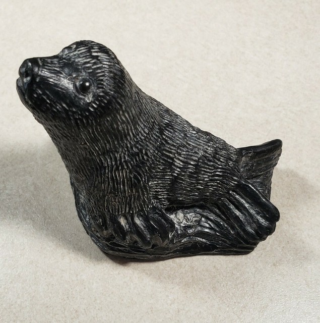 A Wolf Original Art Sculpture Handmade Canada Soapstone Seal eBay