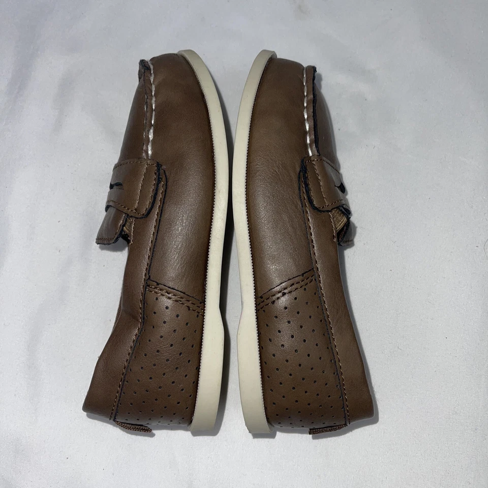 Carter's Baby мальчика платье туфли размер 11 коричневый мокасины нарядный повседневный шов - Изображение 3 из 4