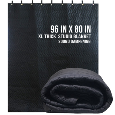 XL Pro Studio Sound Dampening Blanket 96'' x 80'' Thick Acoustic Sound Treatment