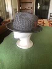 NOS Vintage Dobbs Fifth Avenue New York Fedora Hat USA Made Wool Size 7 Feather