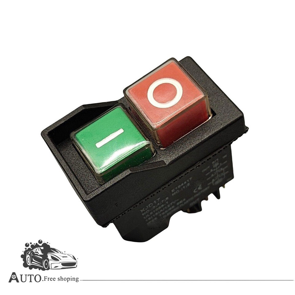 6-Pins Push Button Switch Replacement Fits DKLD LDZ-6-4 18A 127V 5E4 ...