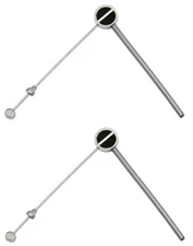 2 ALTALINE BICYCLE 82MM LONG CANTILEVER BRAKE LINK WIRE B-82 Z-TYPE SILVER/BLACK