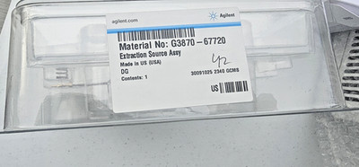 1PC New Agilent G3870-67720 Mass spectrometry Source/ Extractor. New filaments.