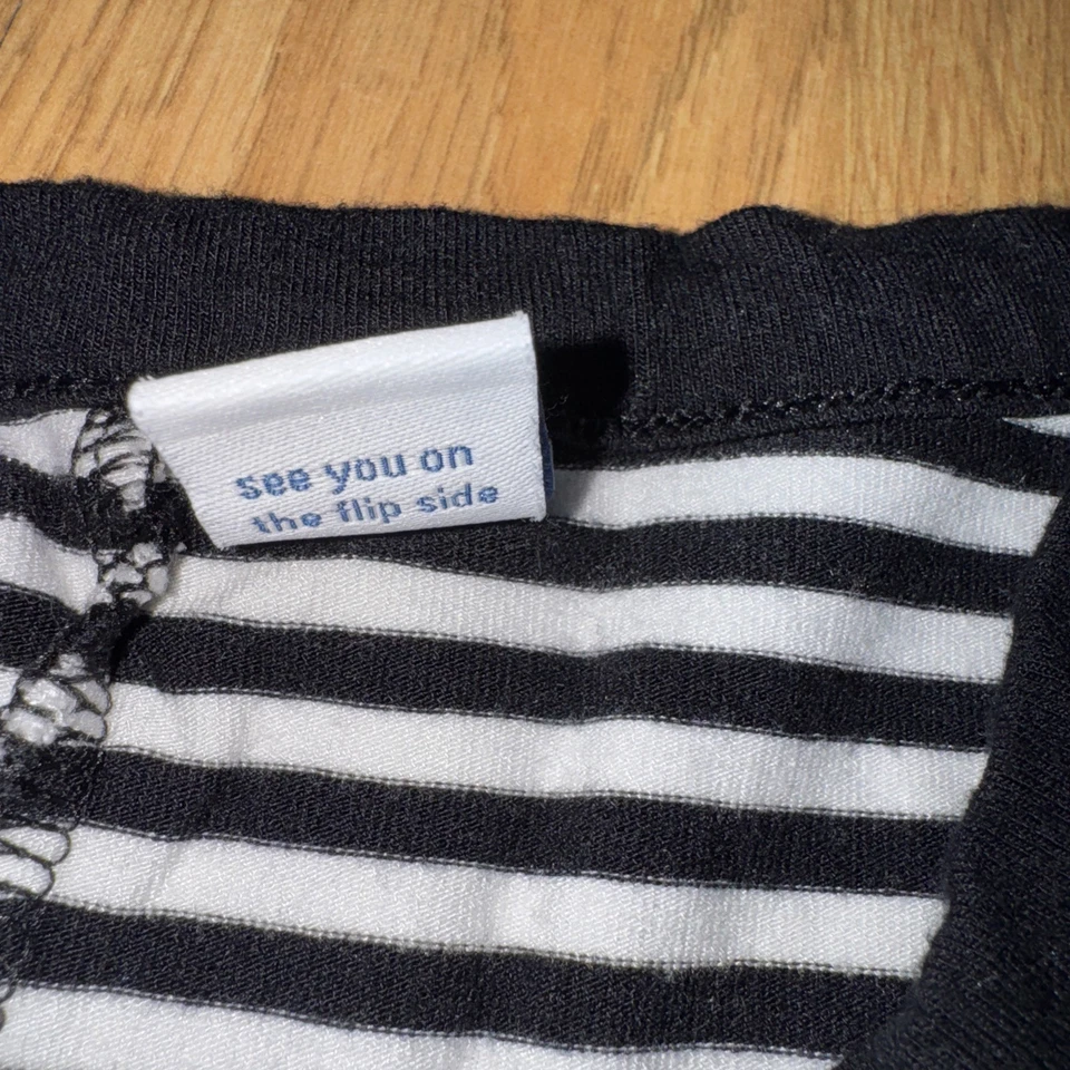 Old Navy Women’s Dress Sz 2X (XXL) Sleeveless Black White Striped Swing Halter - Image 3 of 4