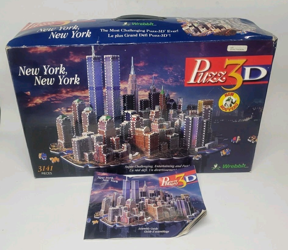 1997 PUZZ 3D NEW YORK, NEW YORK PUZZLE WORLD TRADE CENTER | eBay