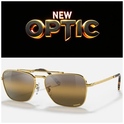 Gafas Ray-Ban New Caravan RB3636 9196G5 GOLD Chromance Gradient Polarized  new