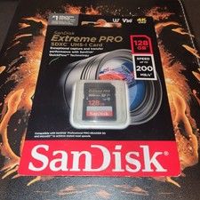 SanDisk Extreme PRO 128 GB Class 3/UHS-I U3 V30 SDXC SDSDXXD128GANCIN