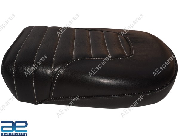 Soziussitz Hinten Farbe Leder Schwarz FüR Royal Enfield Classic 650 @Re-image