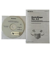 Sony Sonic Stage CD Manual Windows XP Media Prof Home Millennium 98 Version 2.0