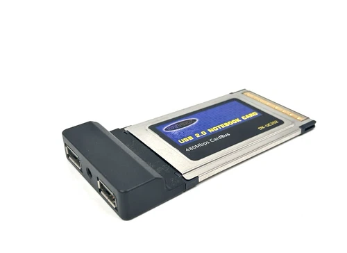 Dynex DX-UC202 USB 2.0 PCMCIA CardBus Notebook Adapter 2-Port - Great