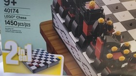 New LEGO Iconic Chess Set 40174 2in1 Checkers Special Edition 1450 Pc