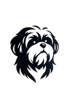 Shih Tzu dog Decal for car Windows Laptops most Smooth Surfaces