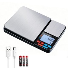 K&uuml;chenwaage Digital Doppelfunktion 10kg/1g 500g/0,01g mit Z&auml;hl- und