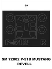 Montex SM72002 P-51B Mustang mask 1/72 scale