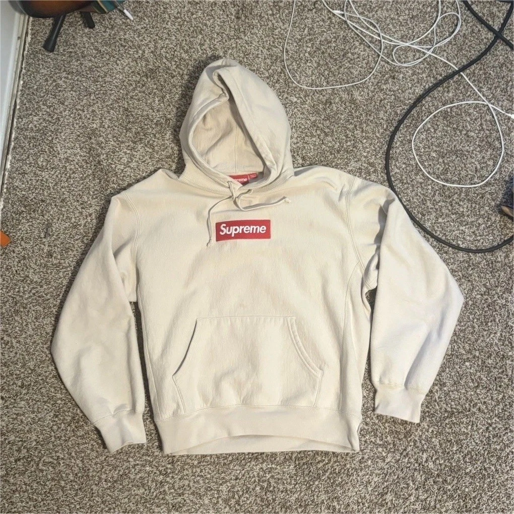 Supreme Beige Regular Size Hoodies & Sweatshirts for Men for Sale