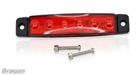 12V/24V Dual Spannung Super Schmal Rot LED Marker Licht Lkw AnhäNger Van