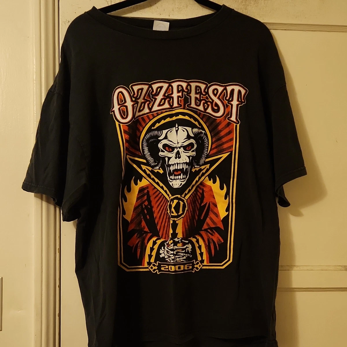 Ozz Fest 2006 オジー オズボーン バンドTシャツ 2XL バンド ロック Tシャツ カタカナ OZZY オジーオズボーン 水色 : T