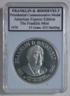 1970 Franklin D. Roosevelt - Sterling Silver Medal/Round - Franklin Mint - 33 G