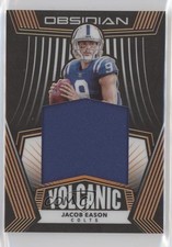 2020 Panini Obsidian Volcanic Material Electric Etch Orange /75 Jacob Eason 08lb