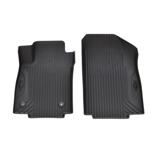 OEM GM Front All-Weather Floor Mats – For 2018-2023 Chevy Traverse (Black, 84162515, Made In USA)